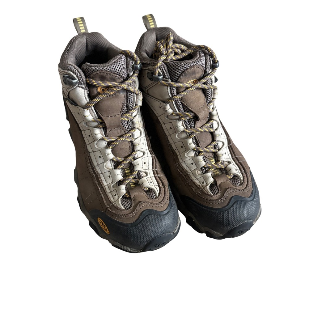 Oboz Bridger Mid B-DRY Waterproof Hiking Boots Womens 8 Brown Tan EG20402BA1215